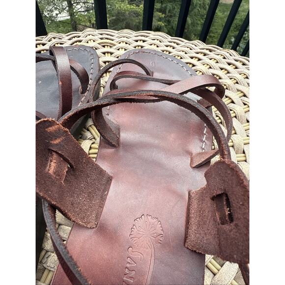 Camel Classic Style Original Leather Biblical Jesus Sandals Jerusalem 40 US 9 - Picture 6 of 16